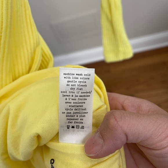 Rag & Bone Knit The Ribbed Dress in Yellow - Picture 6 of 8